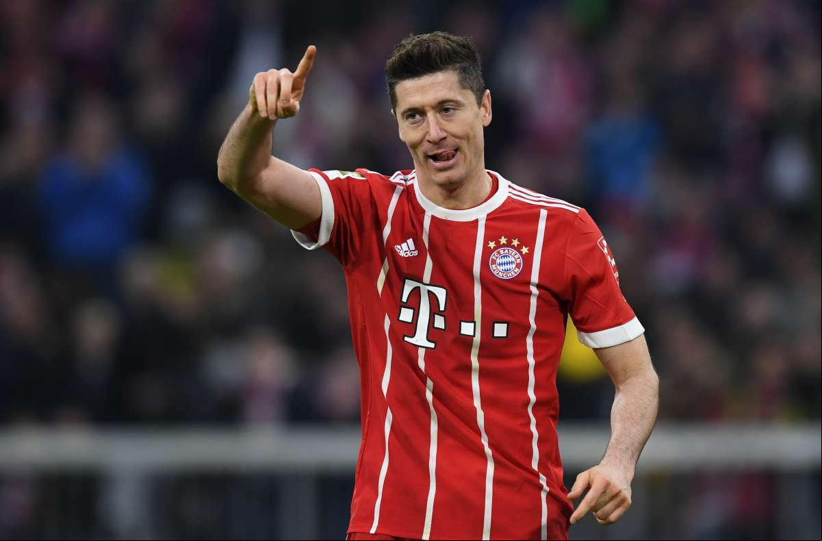 Atacante Robert Lewandowski, do Bayern de Munique - AFP PHOTO / CRISTOF STACHE