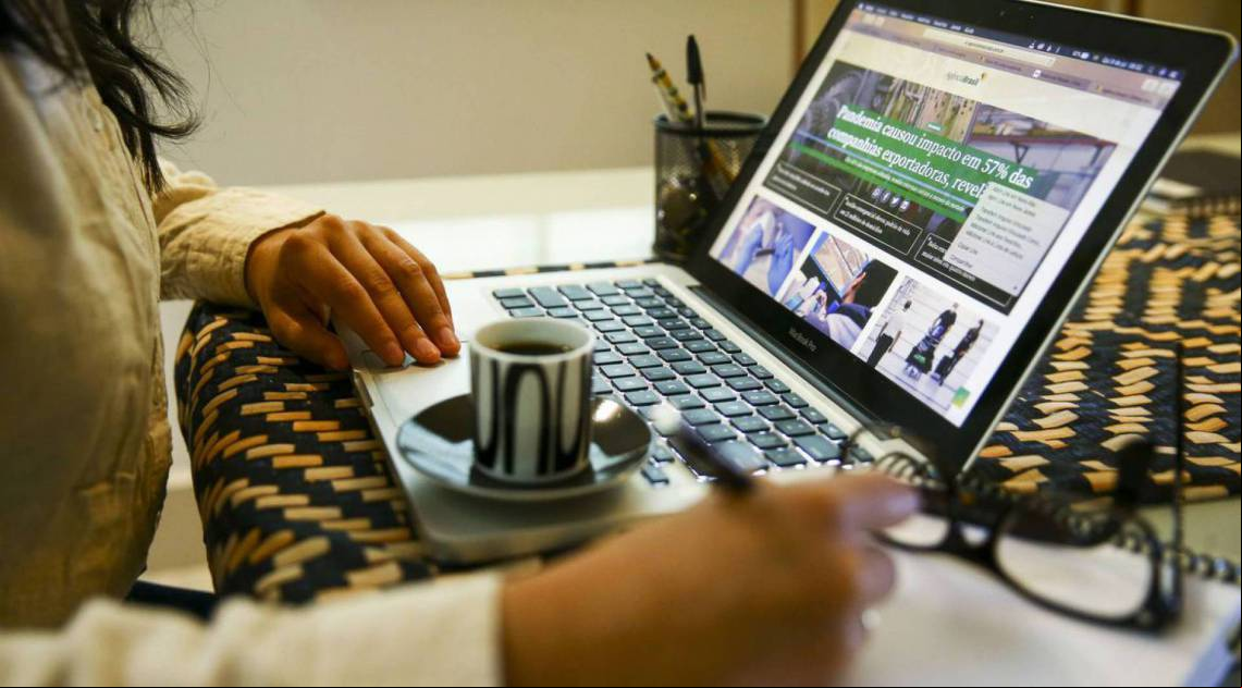 Home office foi solução de empresas durante a pandemia da Covid-19 - Marcelo Camargo / Agência Brasil