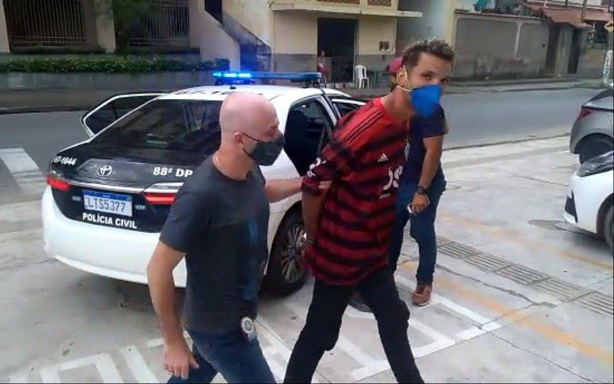 O acusado tem várias agens pela polícia por diversos crimes. - PCERJ