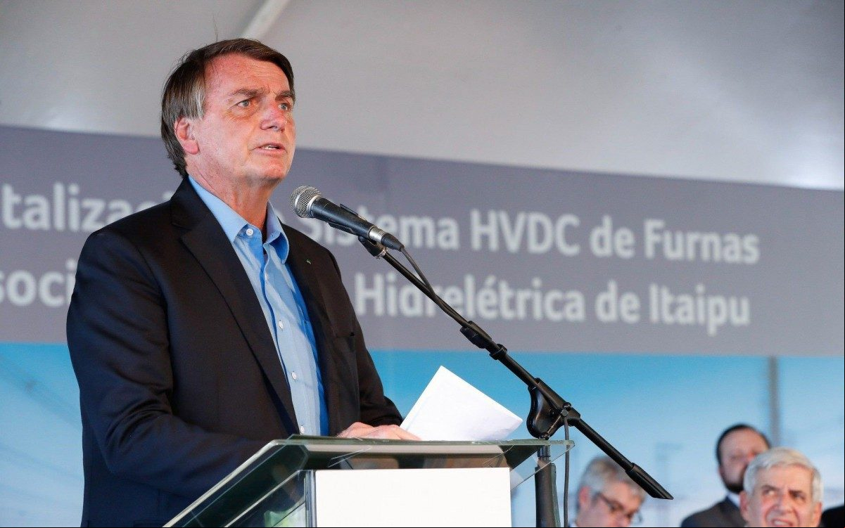 Bolsonaro participou do lançamento das obras de revitalização do sistema de Furnas - Alan Santos/PR