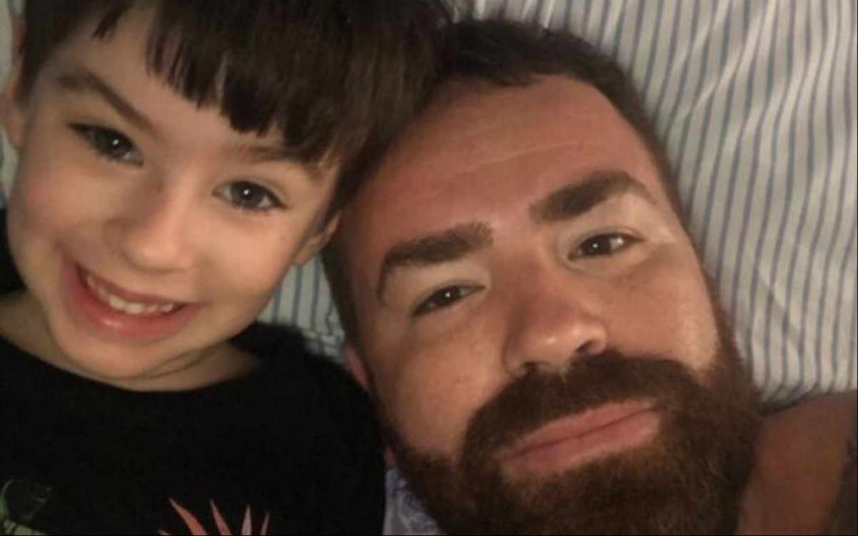 Leniel Borel e o filho Henry Leniel Borel e o filho Henry