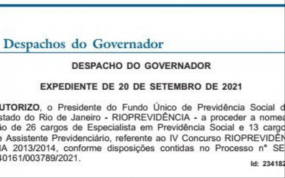 Despacho saiu na segunda-feira, em edição extraordinária do Diário Oficial - Reprodução