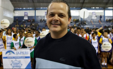 Marcos Rezende, vice-presidente do jornal O DIA, na abertura da 23ª edição dos Jogos da Baixada, em Duque de Caxias - Erica Martin/Agencia O Dia