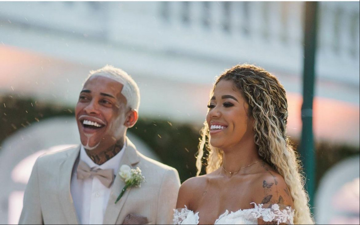 Casamento de Vivi Noronha e MC Poze do Rodo aconteceu no último sábado (26) - Reprodução / Redes Sociais